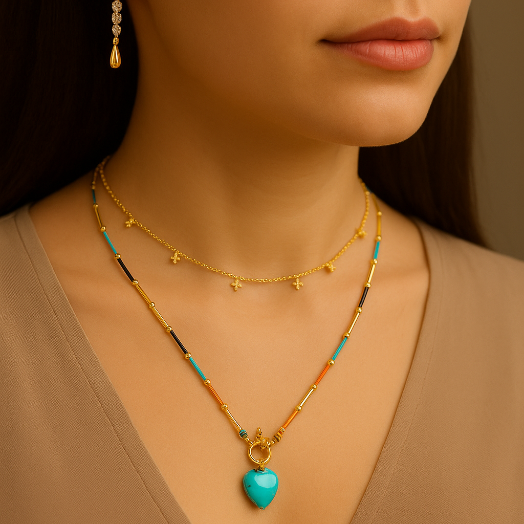 Blue Stones Necklace