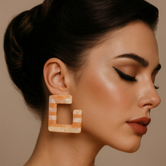 Pink Shaded Earrings