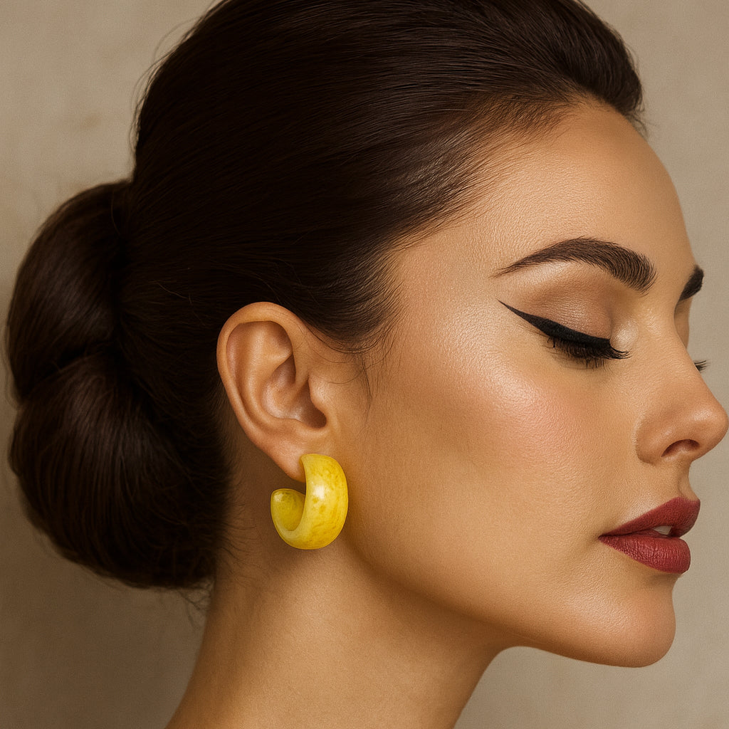 Light Yellow Earrings