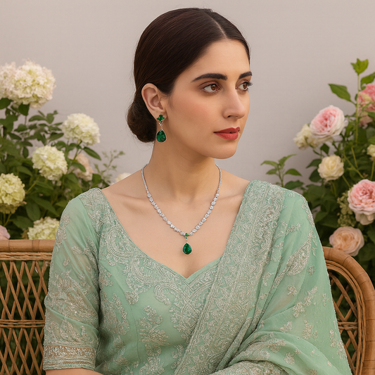 Green Crystal Necklace