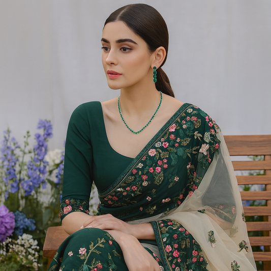 Emerald Green Necklace Set