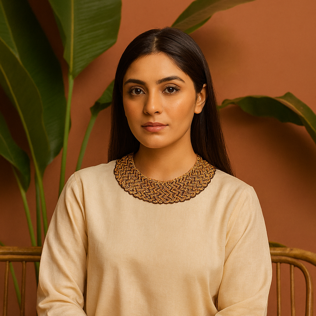 Brown N Yellow Maala