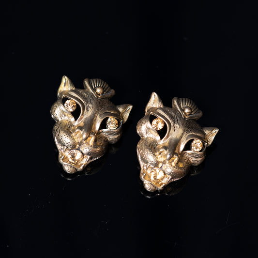 Lion earrings