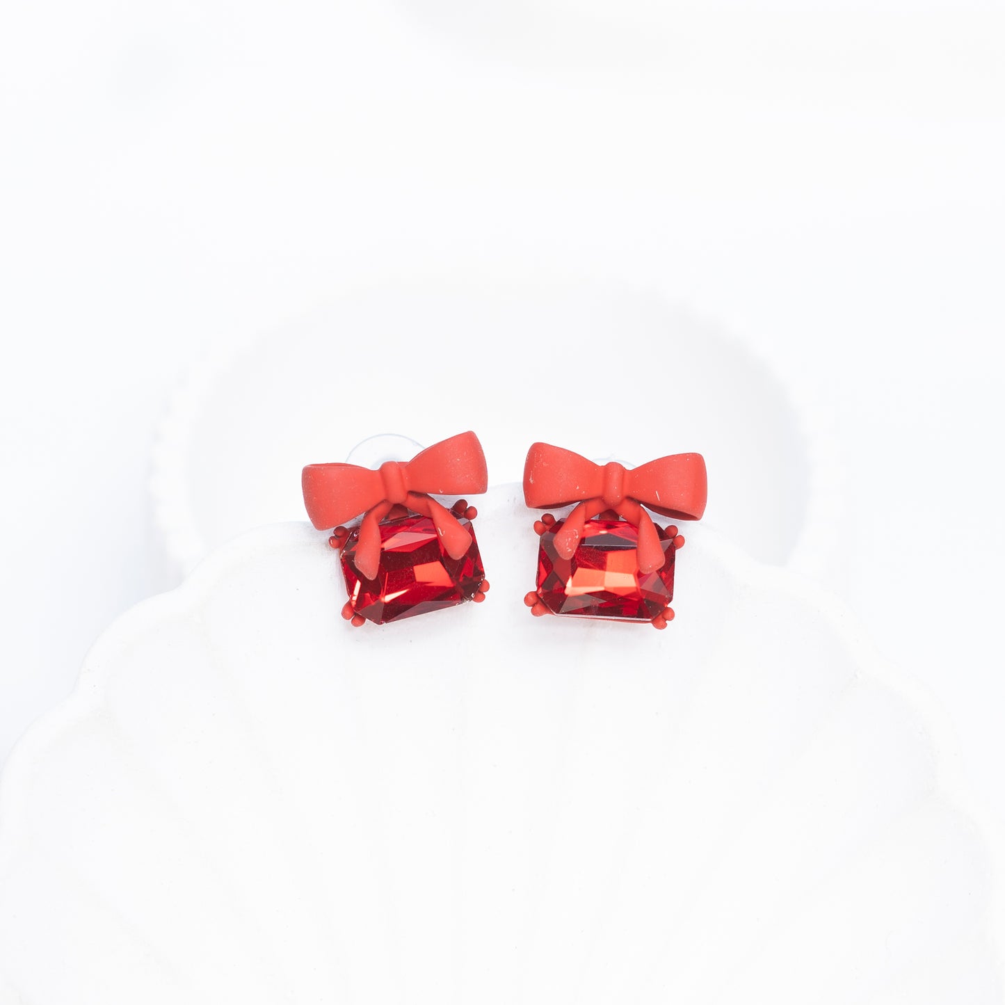 Red Crystal Earrings