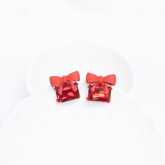 Red Crystal Earrings