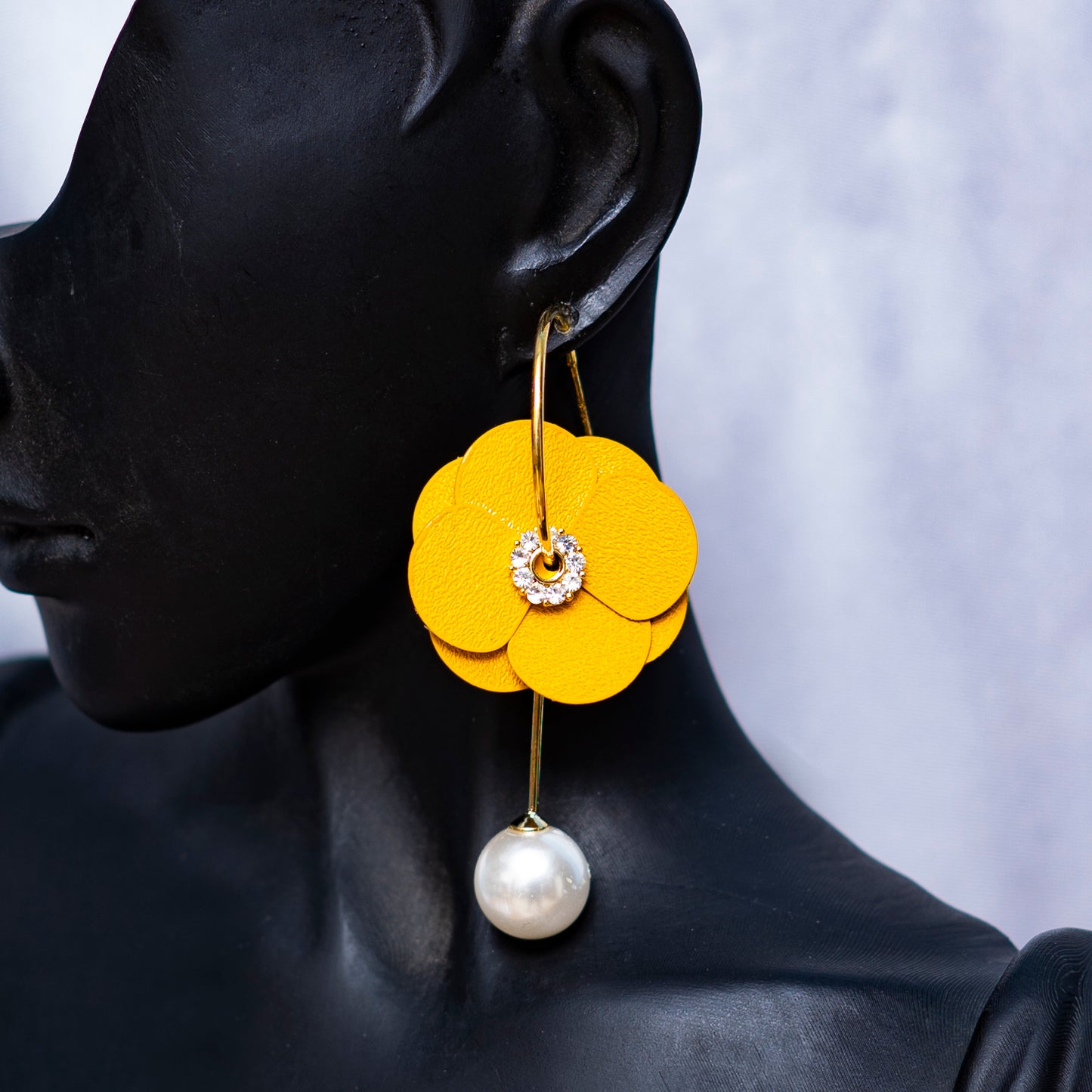 Yellow Flower Earring