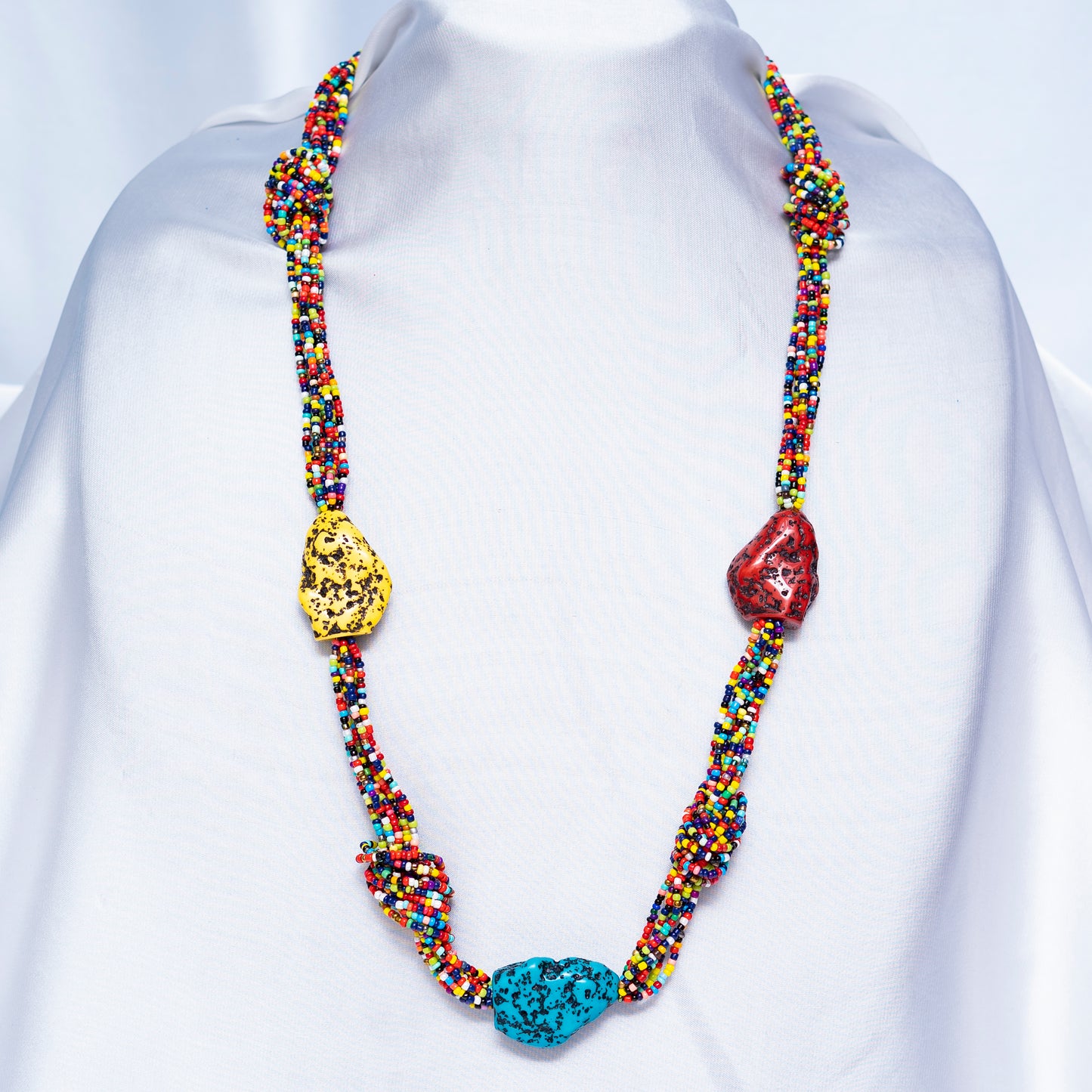 Multi Colored Stones Maala