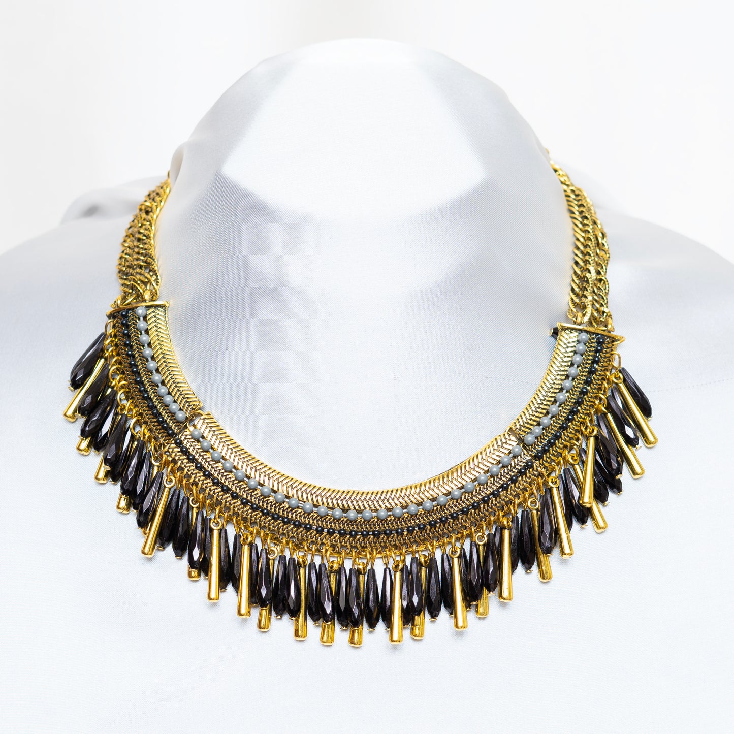 Golden N Black Necklace