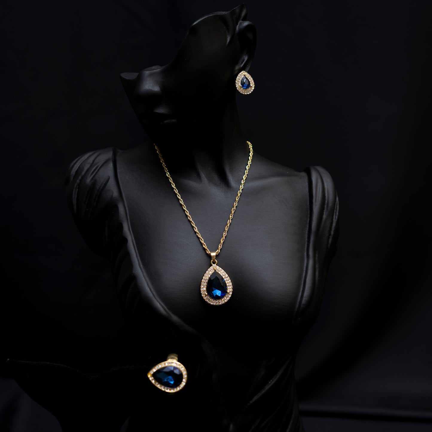 Blue Cubic zirconia Set