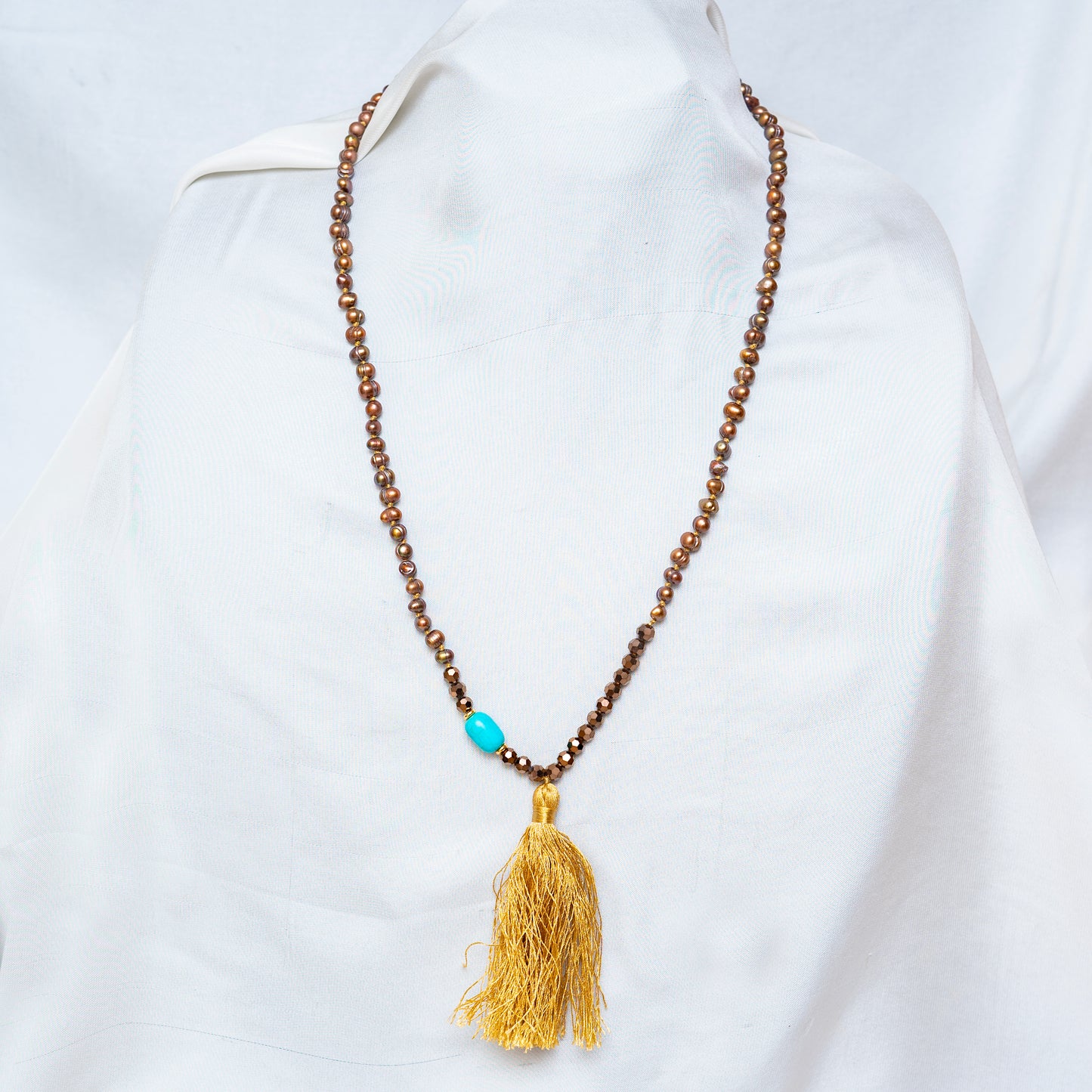 Organic Brown Pearl Maala