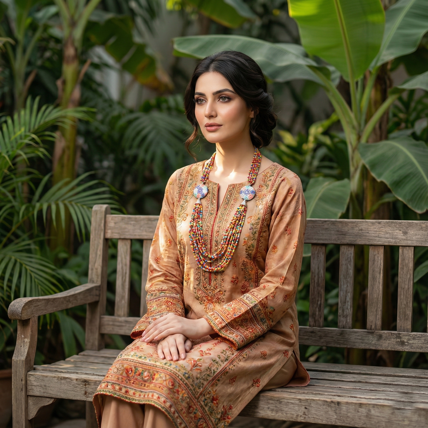 Multi Colored Stones Maala