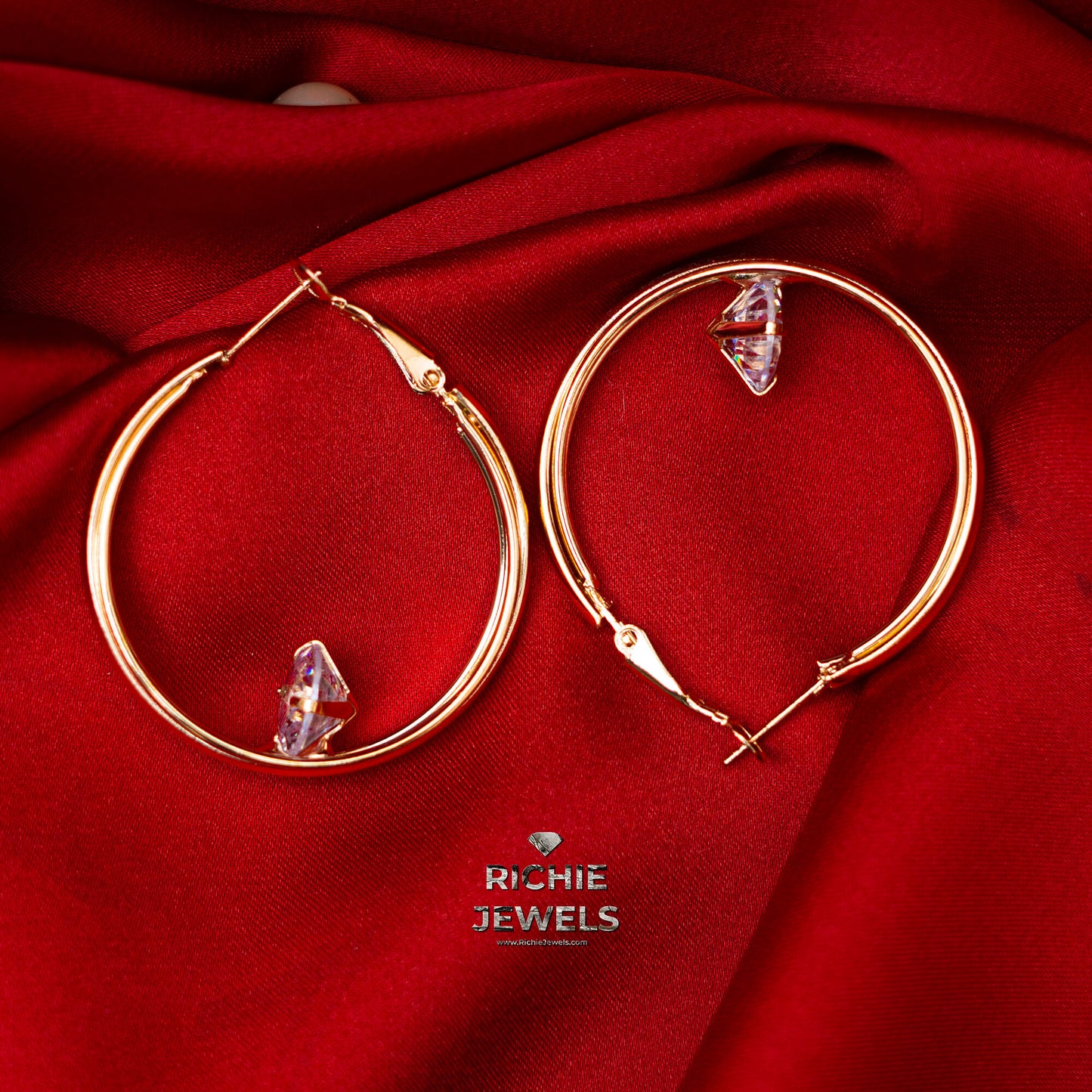 Round Golden Earrings