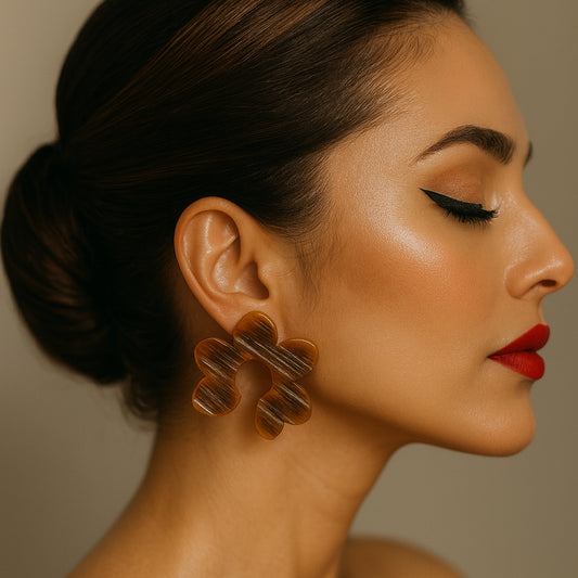 Dark Brown Earrings