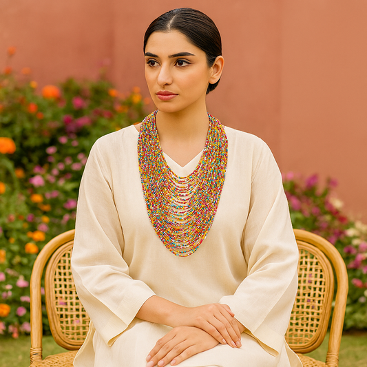 Multi Colored Long Maala