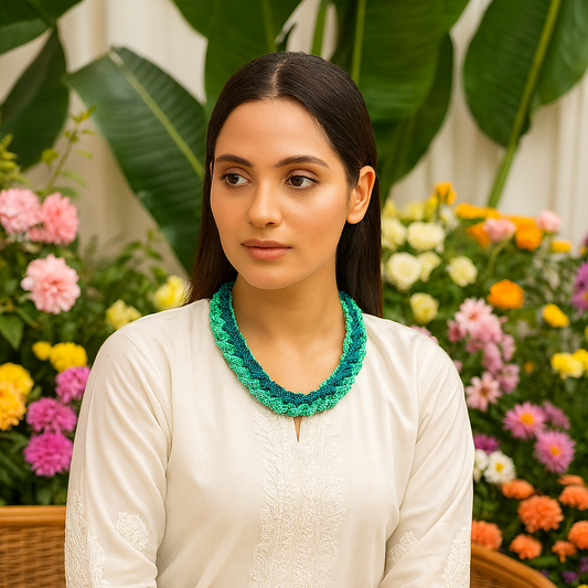 Blue N Green Maala