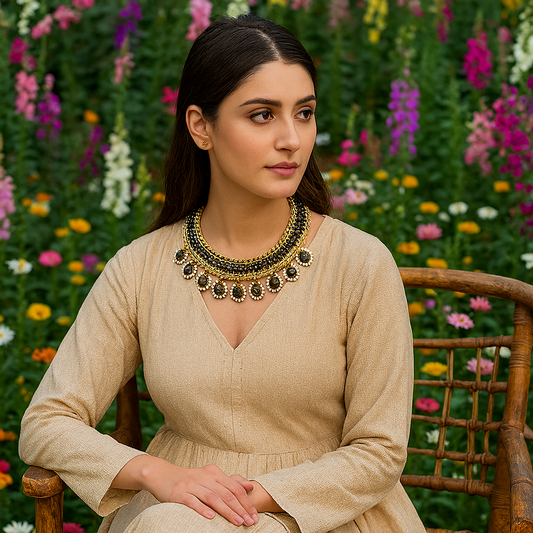 Brown N Golden Necklace
