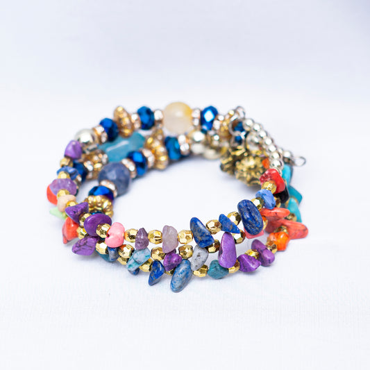 Multi Colored Stones Bracelet
