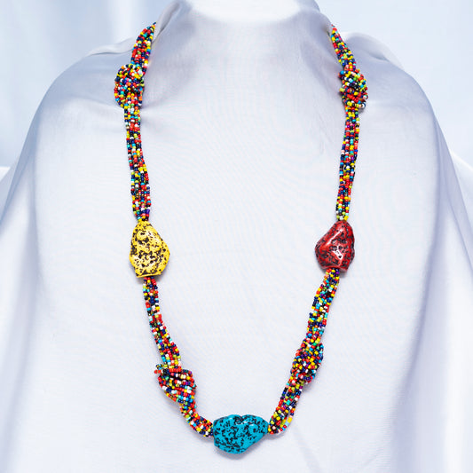 Multi Colored Stones Maala