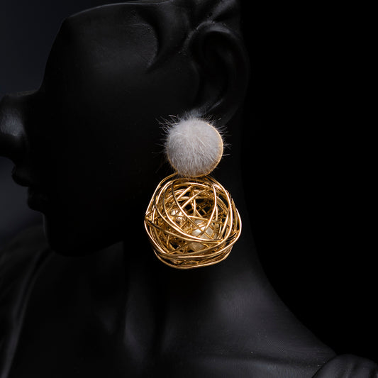 Golden Shackles Earring