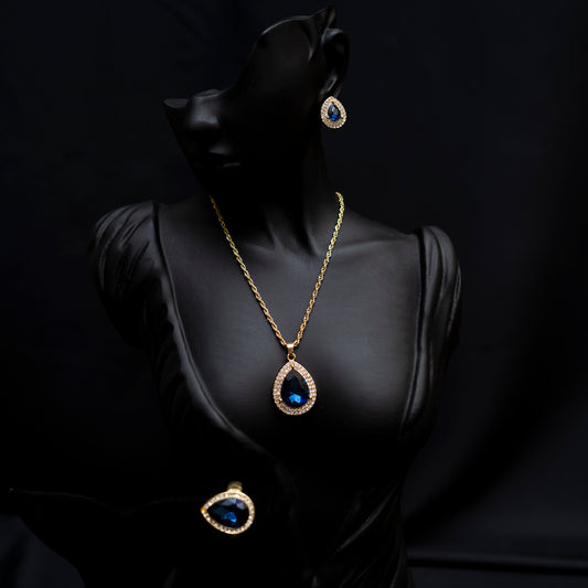 Blue Cubic zirconia Set