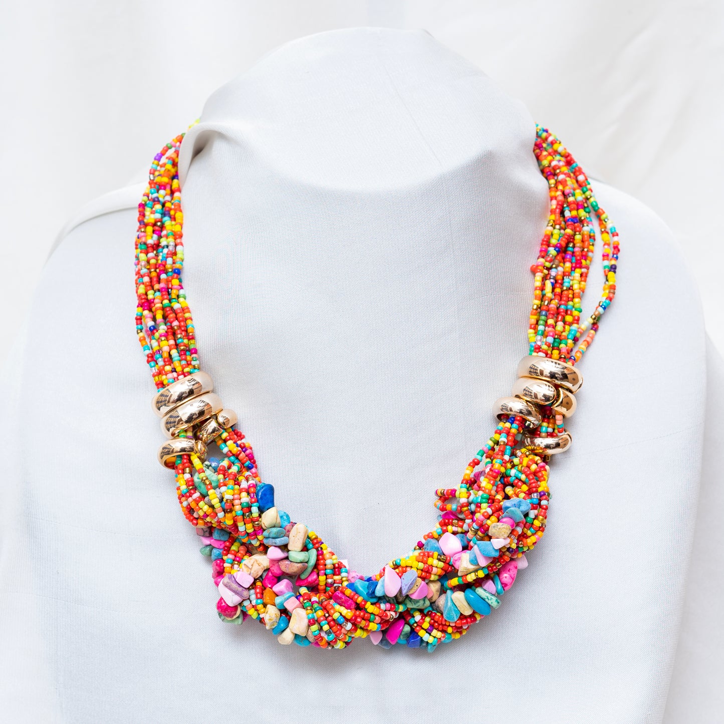 Multi Colored Stones Maala