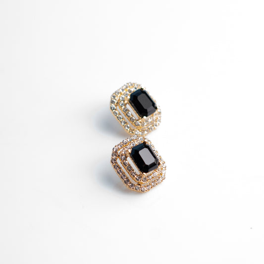 Black N Zirconia Earrings