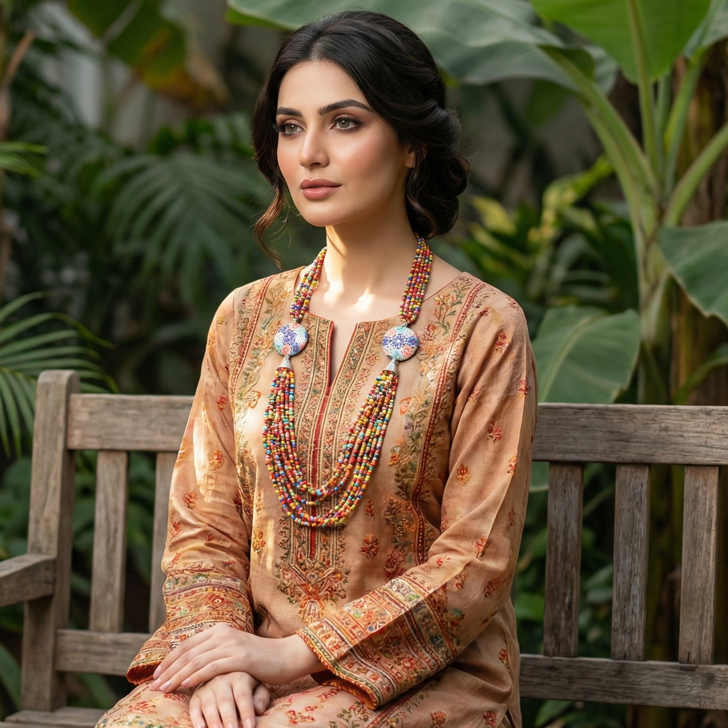 Multi Colored Stones Maala