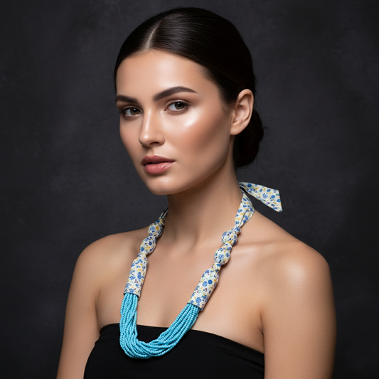 Blue Beads Maala