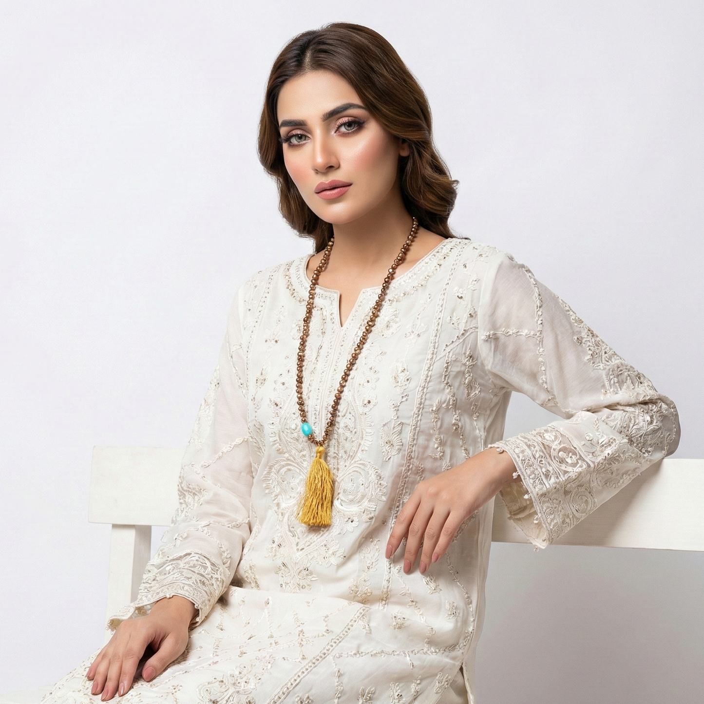 Organic Brown Pearl Maala