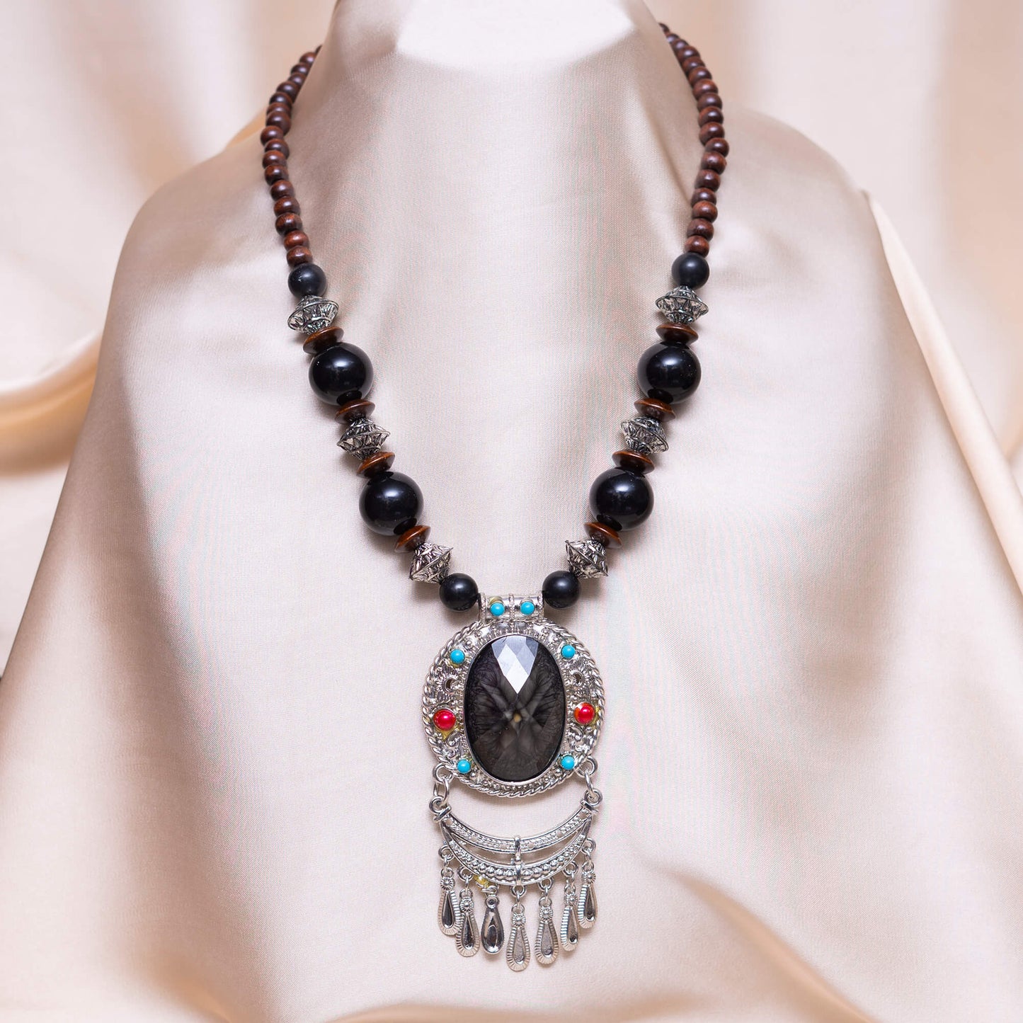 Turkish Black Stone Necklace