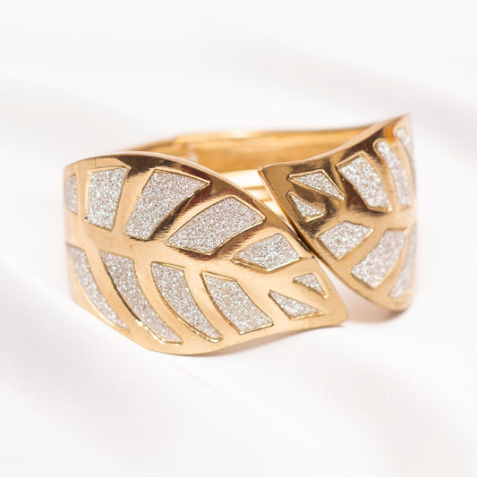 Zirconia Leaf Bracelet (Adjustable size)