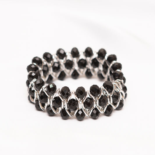 Black n Silver Bracelet