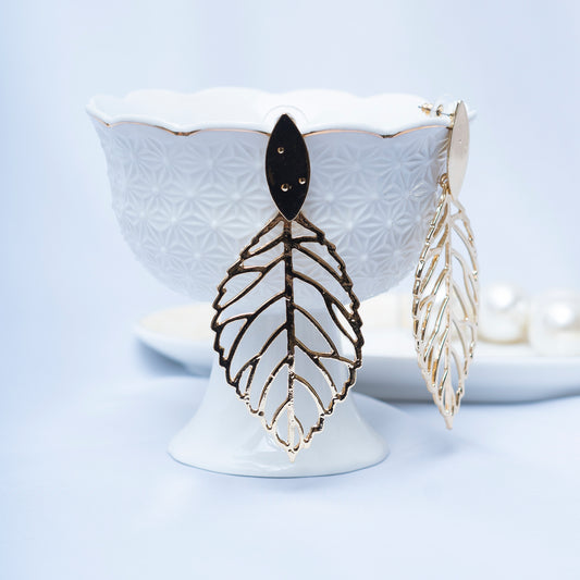Golden Leaf Earrings