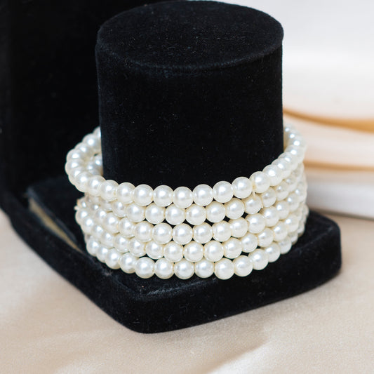 Multi Layered Pearls Bracelet
