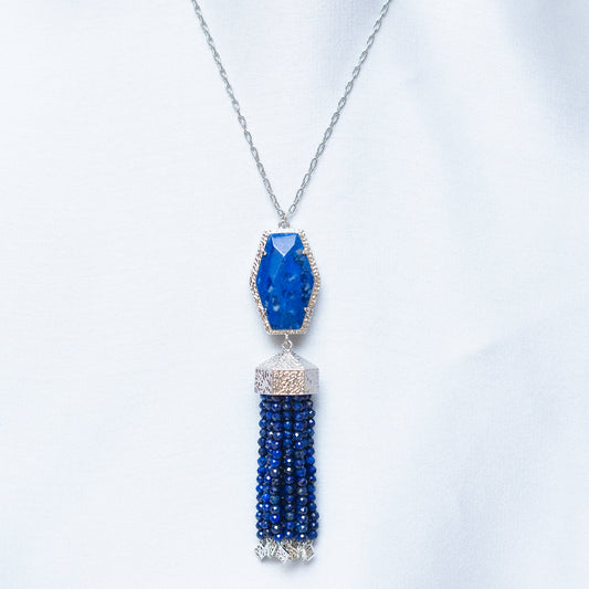 Blue Gemstone Maala