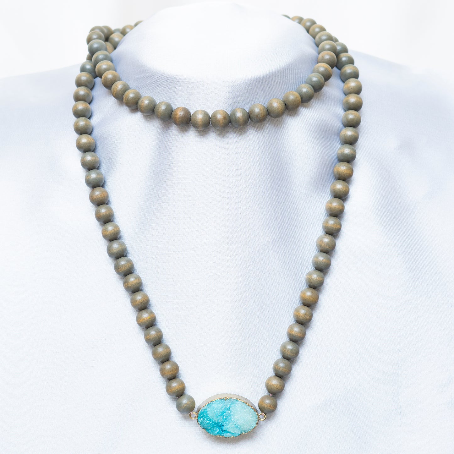 Wooden Maala N Gemstone