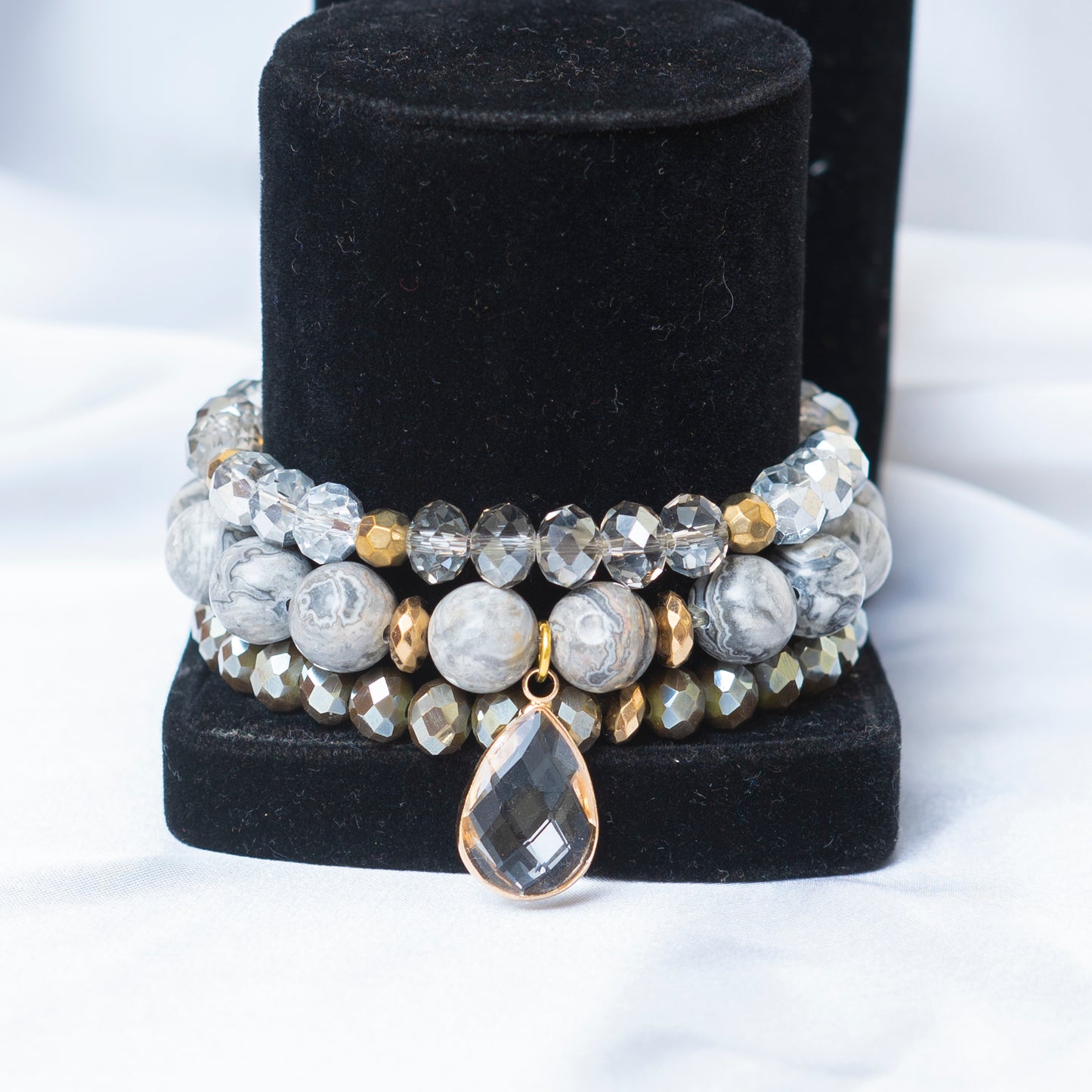 Marble N Crystals Bracelet