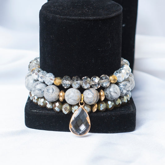 Marble N Crystals Bracelet