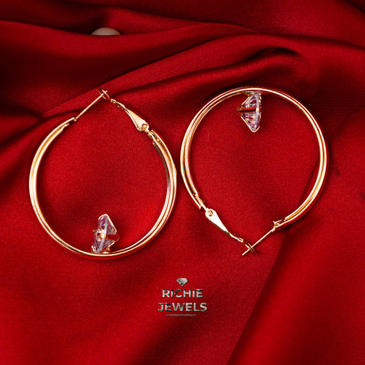 Round Golden Earrings