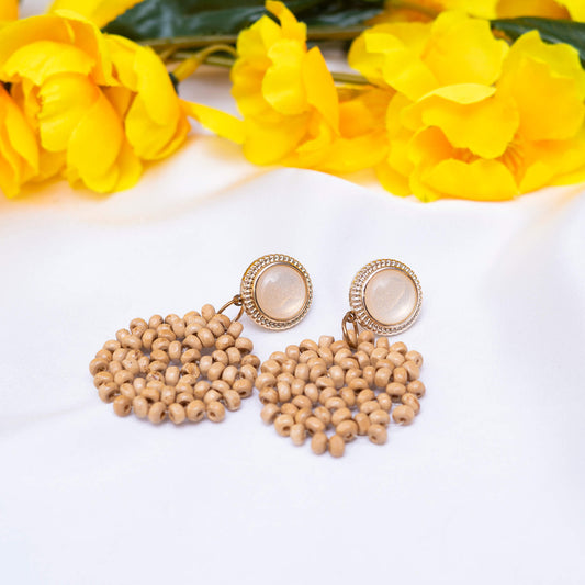Brown Stone Earrings
