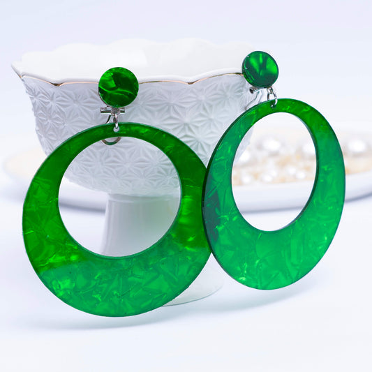 Green Earrings