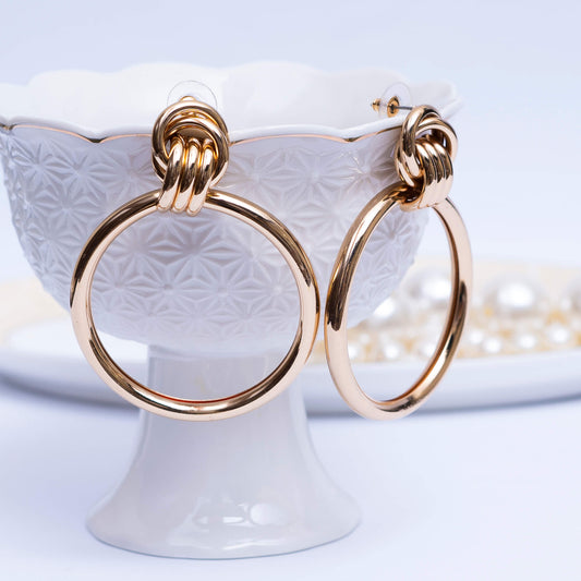 Golden Sterling Silver Earrings