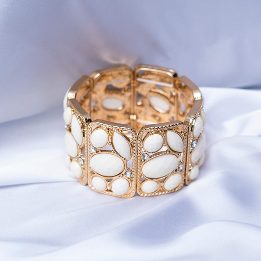 White N Golden Bracelet