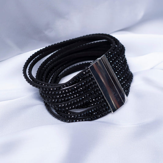 Black N Silver Bracelet