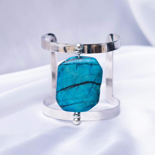 Silver N Stone Bracelet