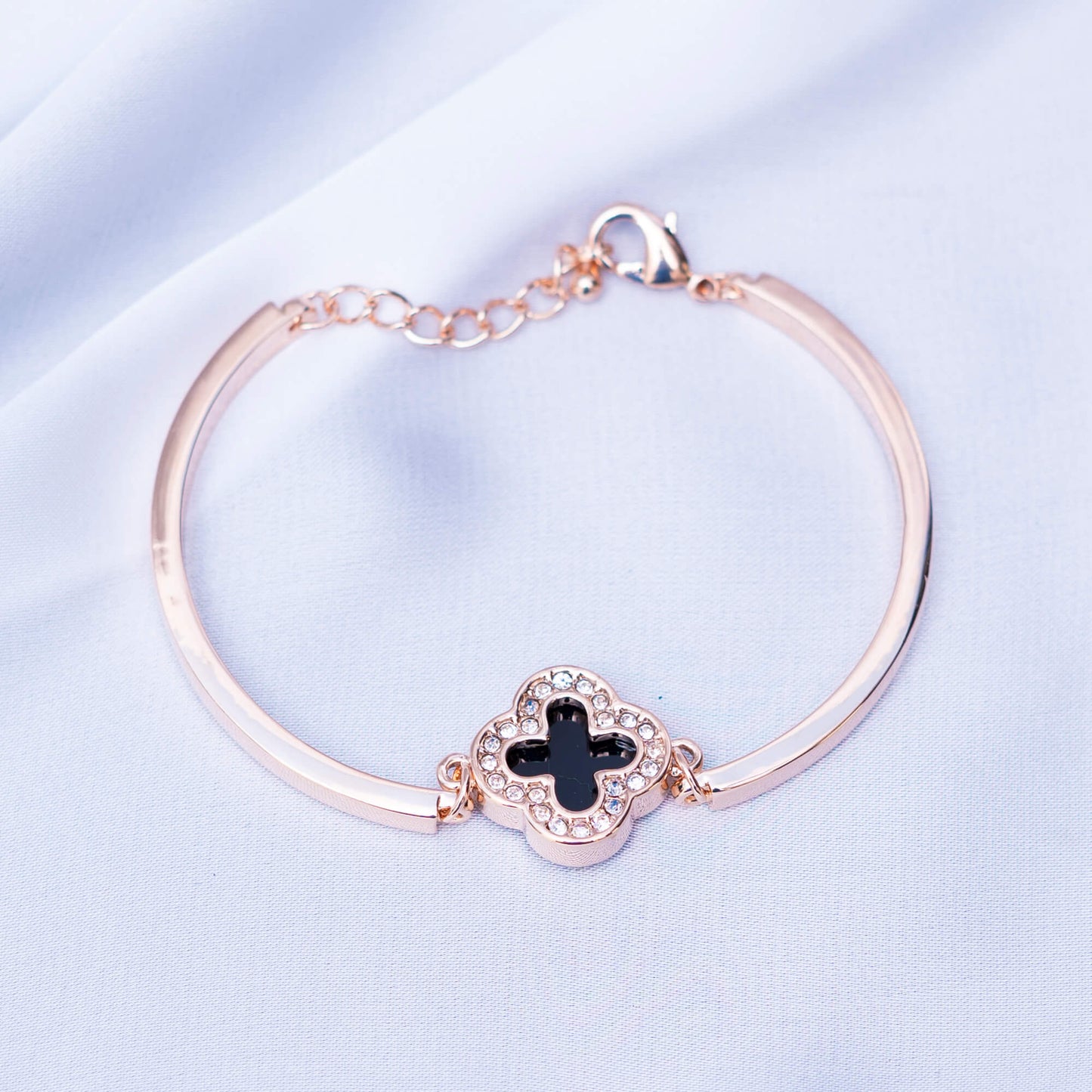 Golden N Crystals Bracelet