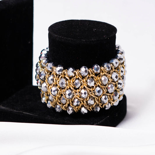 Grey N Golden Bracelet