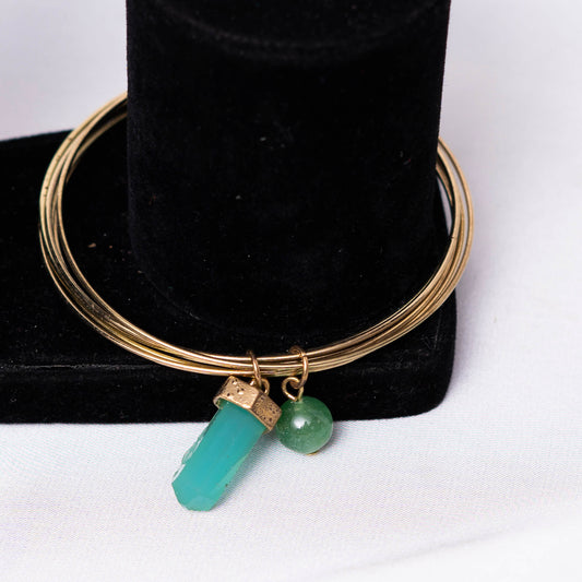 Cyan N Golden Bracelet