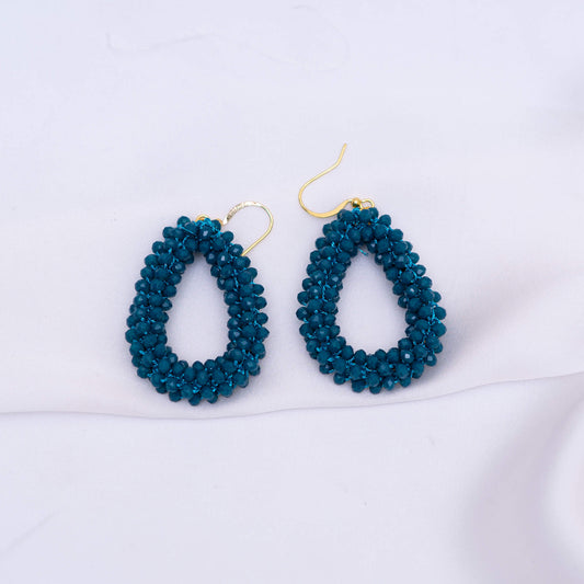 Blue Pearls Earring